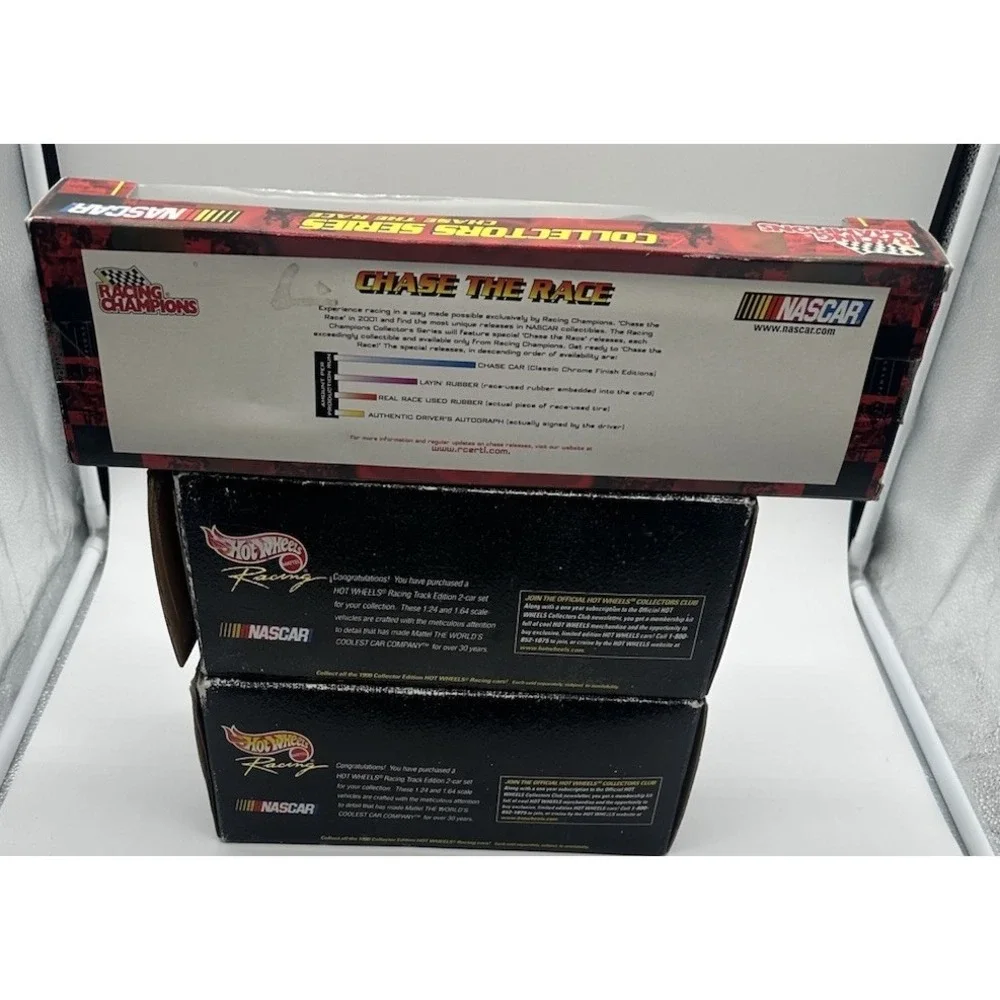 KEN SCHRADER #36 M&M'S NASCAR LOT TRANSPORTER & CARS W/MATCHING MINIS